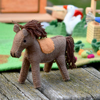 Tara Treasures Felt Horse Farm Animal Toy