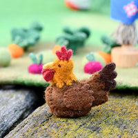 Tara Treasures Felt Chicken Farm Animal Toy