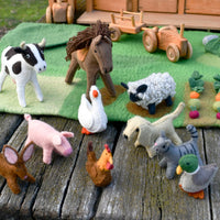 Tara Treasures Felt Dog Farm Animal Toy