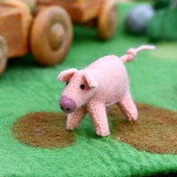Tara Treasures Felt Pig Farm Animal Toy