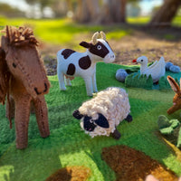 Tara Treasures Felt Sheep Farm Animal Toy