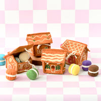 Tara Treasures Felt Gingerbread House - Red Door