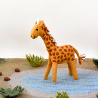 Tara Treasures Felt Giraffe Soft Toy For Safari Play
