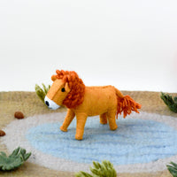 Tara Treasures Felt Lion Soft Toy For Safari Play