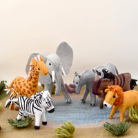 Tara Treasures Felt Lion Soft Toy For Safari Play