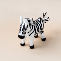 Tara Treasures Felt Zebra Soft Toy For Safari Play