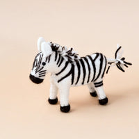 Tara Treasures Felt Zebra Soft Toy For Safari Play