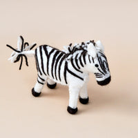 Tara Treasures Felt Zebra Soft Toy For Safari Play