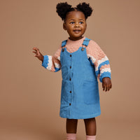 Goldie and Ace Billie Bubble Knit Jumper Tulip/Lake
