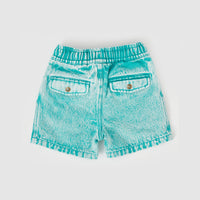 Goldie and Ace Noah Denim Shorts Turquoise