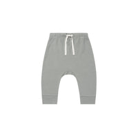 Quincy Mae Drawstring Pant || Dusty Blue