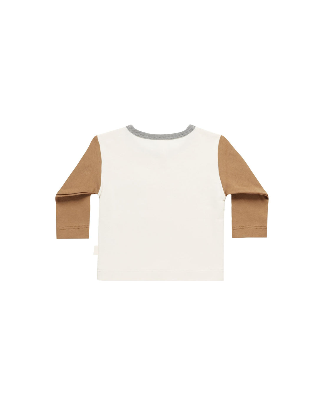 Quincy Mae Long Sleeve Pocket Tee || Colour Block