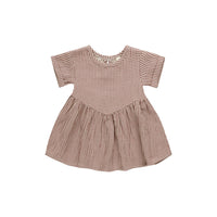 Quincy Mae Brielle Dress || Plum Gingham