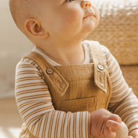 Quincy Mae Baby Overall || Golden