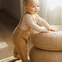 Quincy Mae Baby Overall || Golden