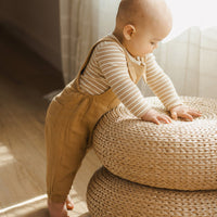 Quincy Mae Baby Overall || Golden