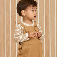 Quincy Mae Baby Overall || Golden