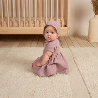 Quincy Mae Brielle Dress || Plum Gingham