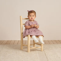 Quincy Mae Brielle Dress || Plum Gingham