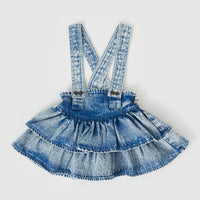 Goldie and Ace Riley Rara Denim Suspender Skirt