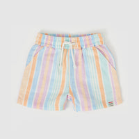 Goldie and Ace Noah Linen Shorts Pastel Stripe