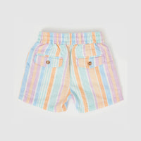 Goldie and Ace Noah Linen Shorts Pastel Stripe