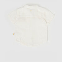 Goldie and Ace Holiday Linen Shirt Ivory