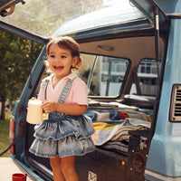 Goldie and Ace Riley Rara Denim Suspender Skirt