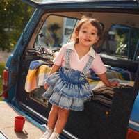 Goldie and Ace Riley Rara Denim Suspender Skirt