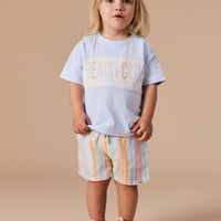 Goldie and Ace Noah Linen Shorts Pastel Stripe