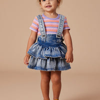 Goldie and Ace Riley Rara Denim Suspender Skirt