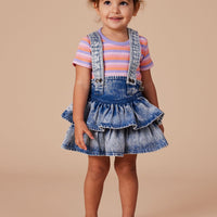 Goldie and Ace Riley Rara Denim Suspender Skirt