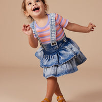 Goldie and Ace Riley Rara Denim Suspender Skirt