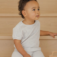 Quincy Mae Terry Tee + Pant Set || Cloud