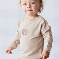 Jamie Kay Organic Cotton Damien Sweatshirt - Fawn Bear