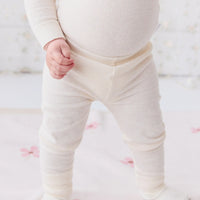 Jamie Kay Organic Cotton Fine Rib Long Sleeve Bodysuit - Lily Fleck