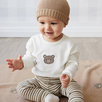 Jamie Kay Pima Cotton Arnold Long Sleeve Top - Cloud Bear