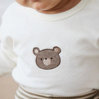 Jamie Kay Pima Cotton Arnold Long Sleeve Top - Cloud Bear