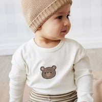 Jamie Kay Pima Cotton Arnold Long Sleeve Top - Cloud Bear
