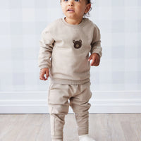 Jamie Kay Organic Cotton Damien Sweatshirt - Fawn Bear
