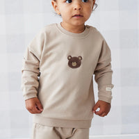 Jamie Kay Organic Cotton Damien Sweatshirt - Fawn Bear