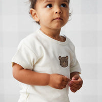 Jamie Kay Pima Cotton Hunter Tee - Cloud Bear