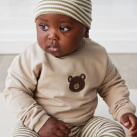 Jamie Kay Organic Cotton Damien Sweatshirt - Fawn Bear