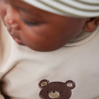 Jamie Kay Organic Cotton Damien Sweatshirt - Fawn Bear