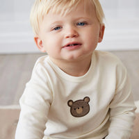 Jamie Kay Pima Cotton Arnold Long Sleeve Top - Cloud Bear
