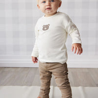 Jamie Kay Pima Cotton Arnold Long Sleeve Top - Cloud Bear