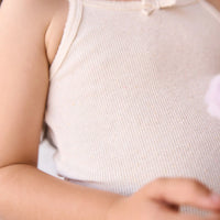 Jamie Kay Organic Cotton Fine Rib Singlet - Lily Fleck