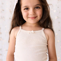 Jamie Kay Organic Cotton Fine Rib Singlet - Lily Fleck
