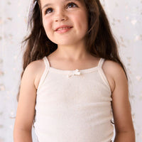 Jamie Kay Organic Cotton Fine Rib Singlet - Lily Fleck