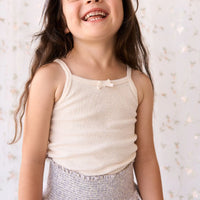 Jamie Kay Organic Cotton Fine Rib Singlet - Lily Fleck
